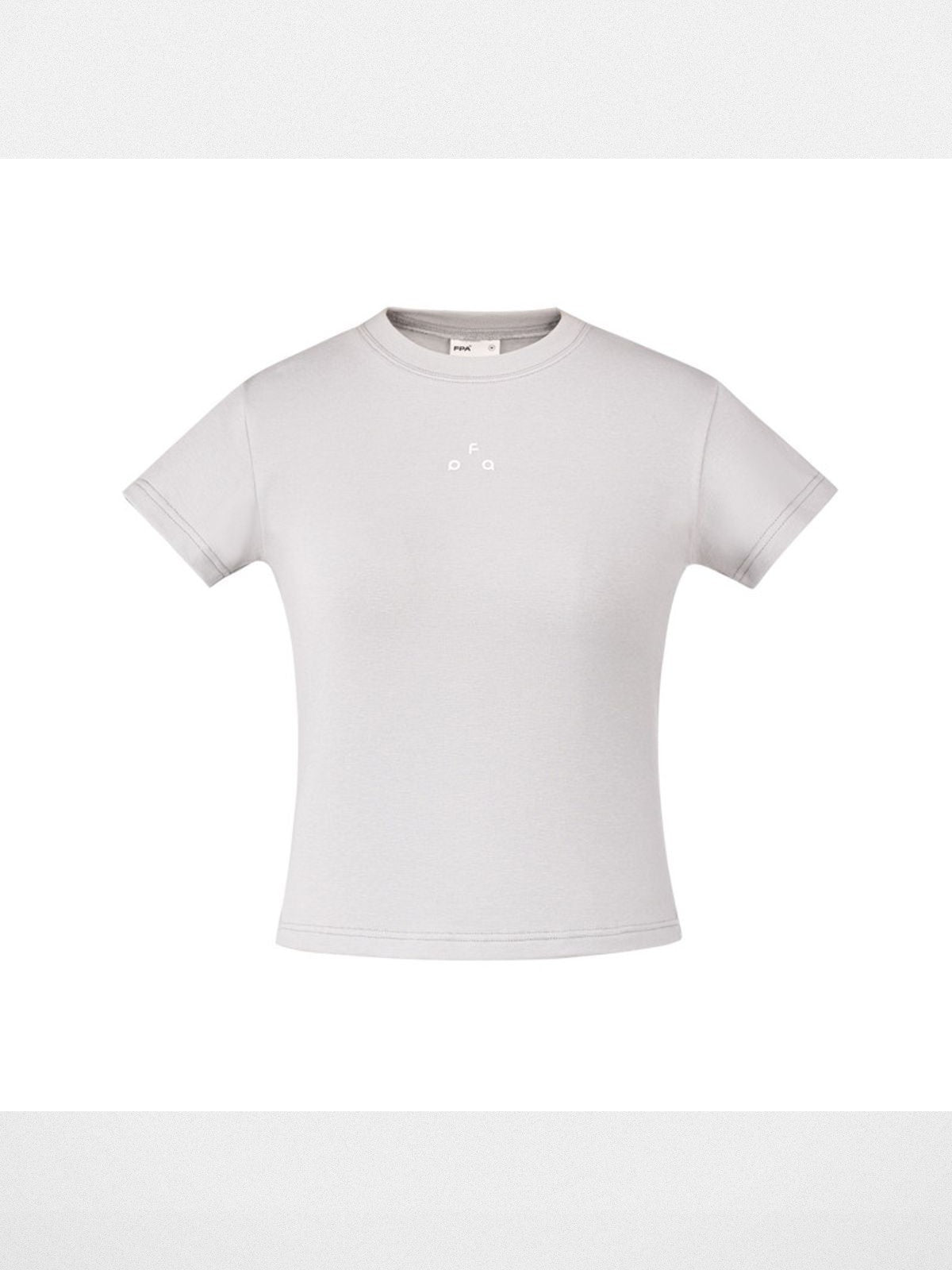 FPA Slim Fit Minimalist Logo Tee in Gray