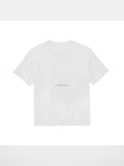 NANS Contrast Print Pima Cotton T Shirt in White
