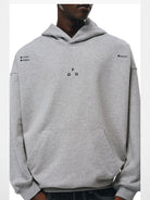 FPA Cotton Blend Logo Hoodie in Gray - On Model