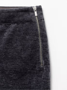 RandomPiece Chenille Velvet Micro Flare Pants in Green - Detail