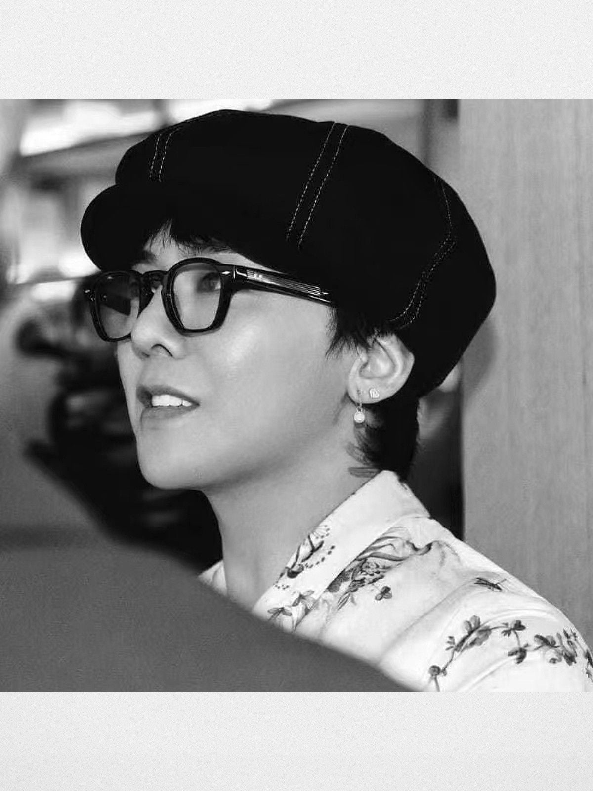 Future Update Retro Acetate Frames in Black - On Model