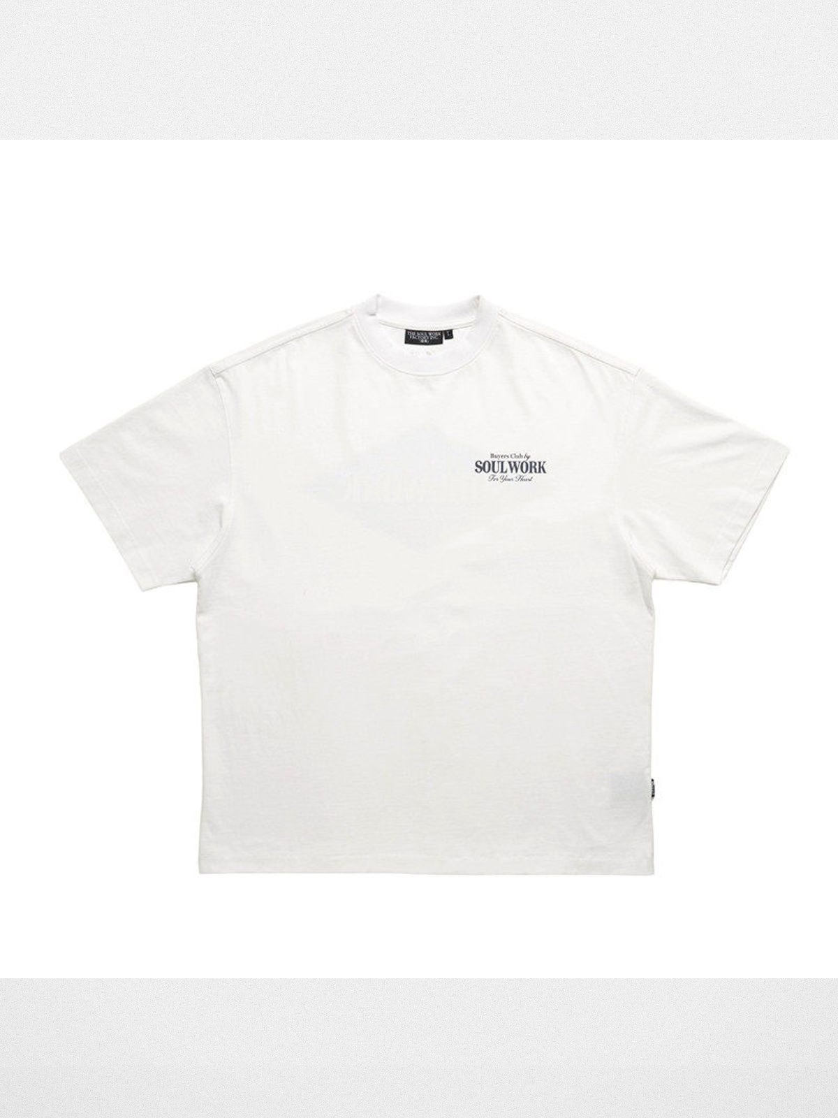 SWFI Heavyweight Cotton Logo T Shirt in White