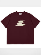 LOSTCTRL Heavyweight Cotton Graphic Tee in Burgundy
