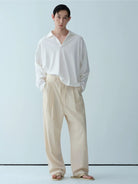 ROYA Long Staple Cotton Polo Shirt in White