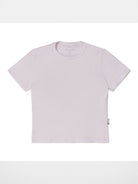 Simple Project Cotton Blend Asymmetric Seam Tee in Off-White