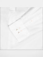 Fax Copy Express Detachable Ruff Collar Shirt in White - Detail