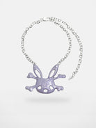 CFIERCE Rabbit Skull Necklace in Lavender