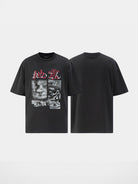 SWFI Distressed Graphic Single Stitch Tee in Black