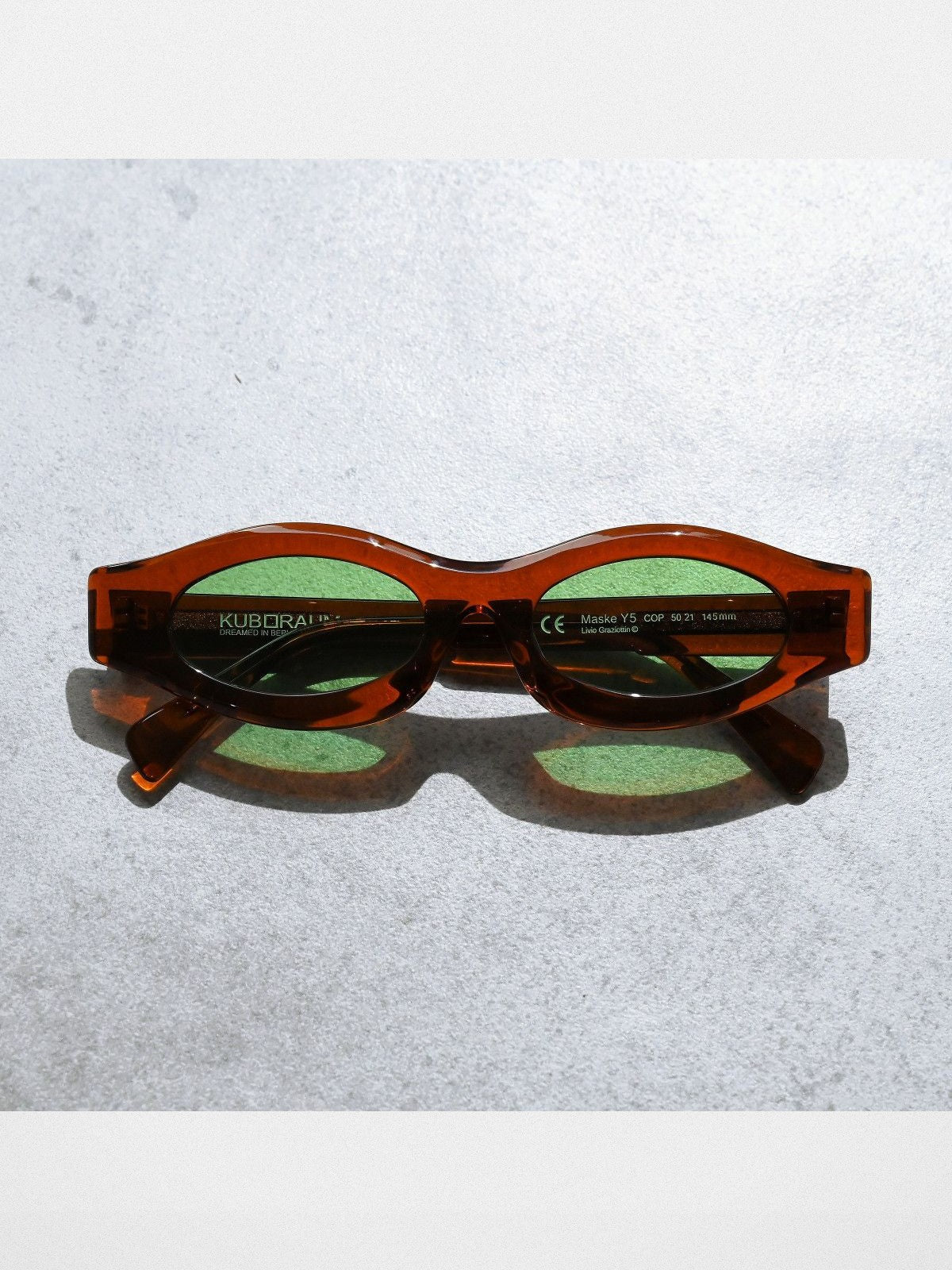 FUTURE UPDATE Sculptural Cat Eye Sunglasses in Brown