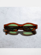 FUTURE UPDATE Sculptural Cat Eye Sunglasses in Brown