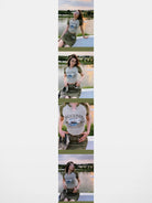 BeerBro Ocean Liner Split Neck Tee in Olive - On Model