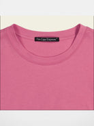 FaxCopyExpress Classic Cotton Logo T Shirt in Pink - Detail