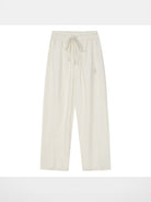 MEDM Cooling Wide Leg Track Pants in White
