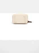 VINEY Split Leather Bucket Bag in Beige - Detail