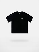 Simple Project Inverted Logo High Crew Tee in Black