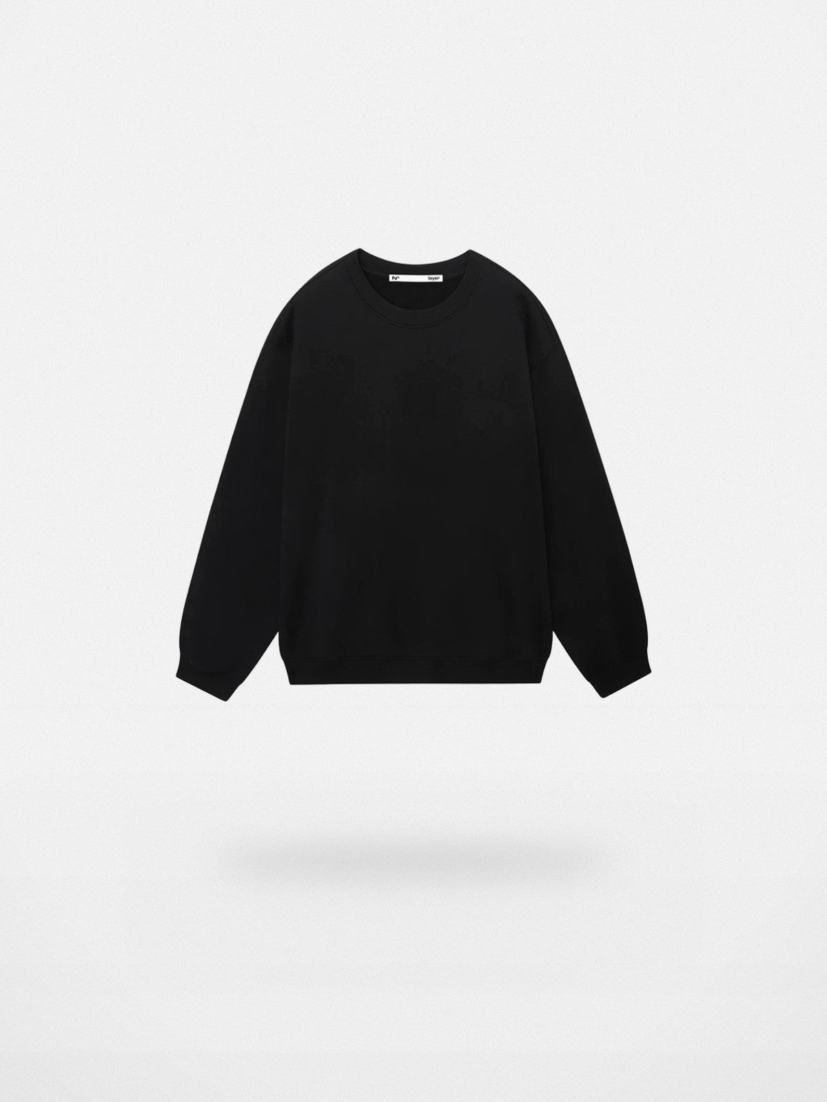 NANS Oversized Pima Cotton Sweatshirt in Black