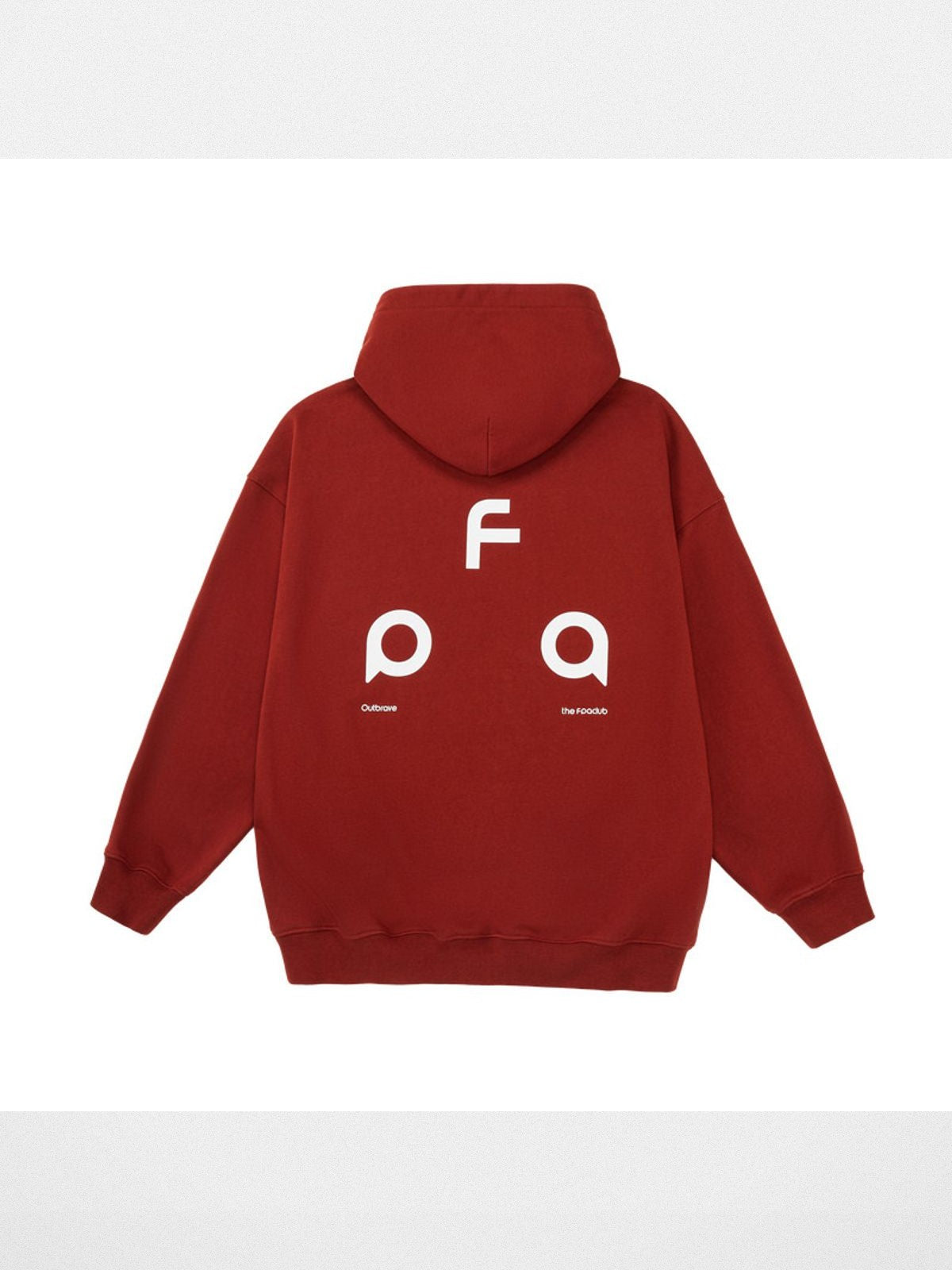 FPA Heavyweight Graphic Hoodie in Burgundy