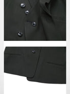 SOD Deconstructed Asymmetric Wool Blazer in Black - Detail