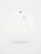 MEDM Cotton Blend Logo Crewneck in White