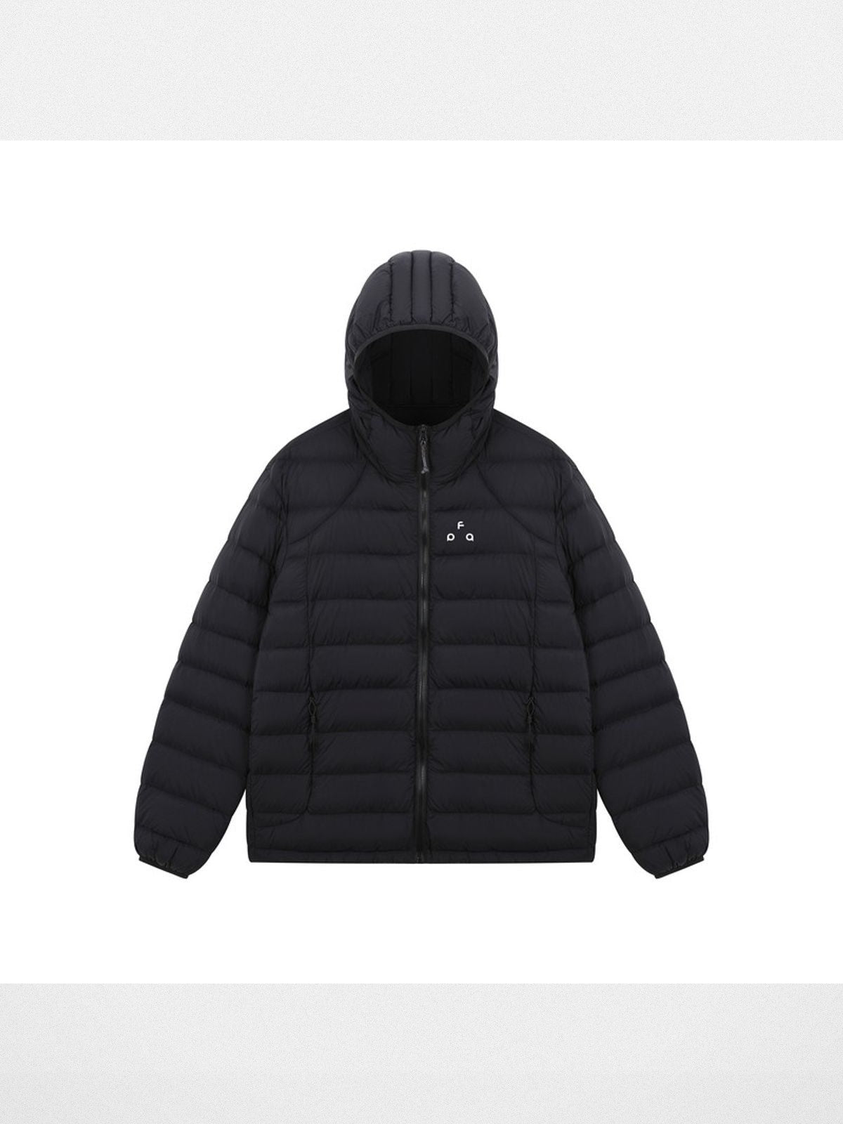 FPA Triangle Logo Hooded Down Puffer in Black