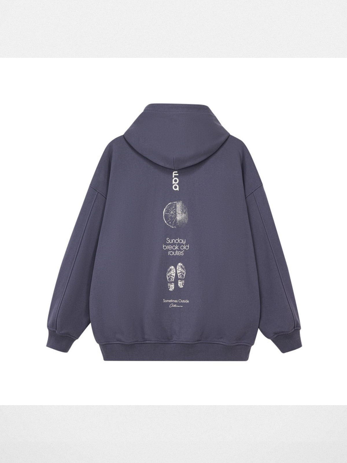 FPA Heavyweight Nature Graphic Hoodie in Navy Blue