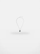 BLACKHEAD Green Eyed Cat Pendant Necklace in Black