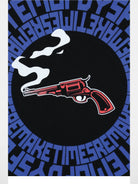 SOD Graphic Print Cotton Boxy T Shirt in Black - Detail