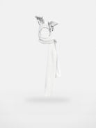 CFIERCE Plush Bunny Scarf Hat in White