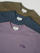 SOD Online Store Deconstructed Panel Cotton T Shirt in Purple - Lifestyle