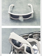 FUTURE UPDATE Chunky Y2K Square Sunglasses in White