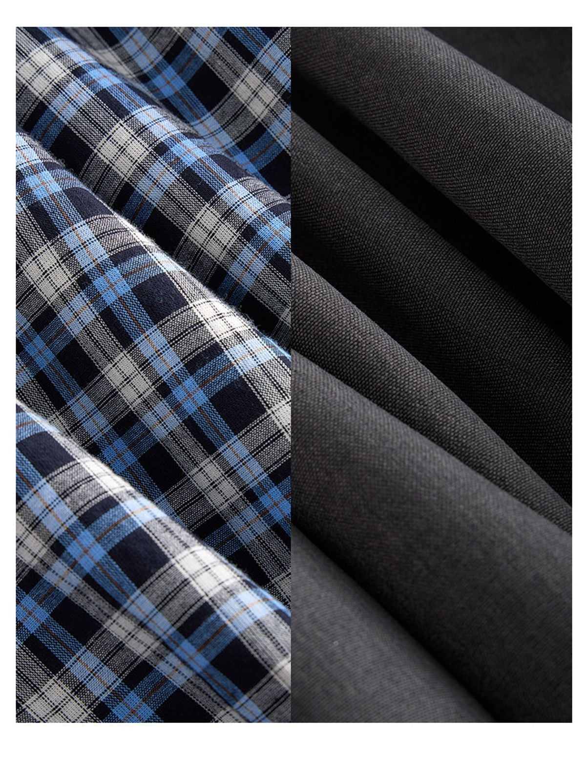 ACSENSE STUDIO Reversible Stand Collar Jacket in Gray - Detail