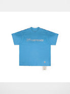 MasonPrince Distressed Spray Paint Logo T Shirt in Sky Blue