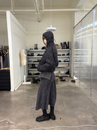 NeverSeez Diamond Quilted Down Puffer in Black - On Model