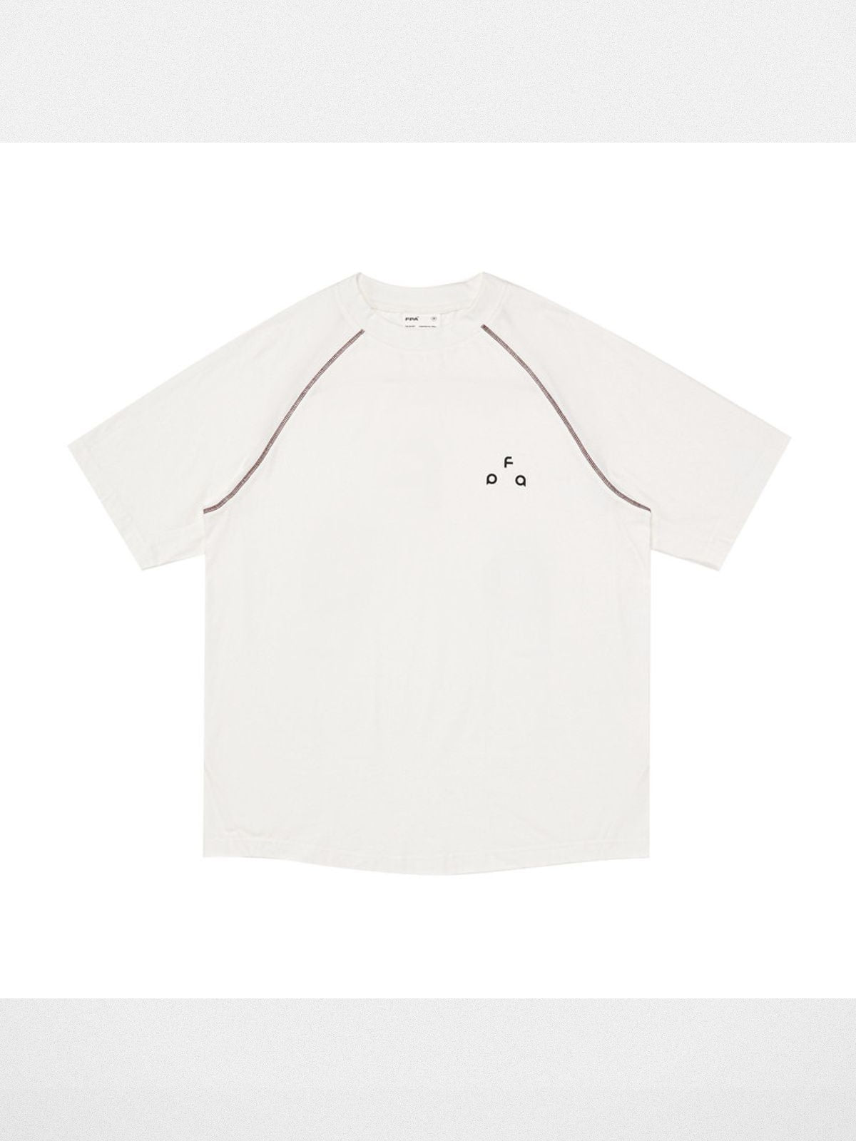 FPA Contrast Stitch Antibacterial T Shirt in White