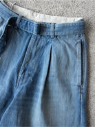 Soda Belted Japanese Selvedge Jeans in Denim - Detail