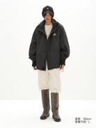 MasonPrince Waterproof Soft Shell Parka in Black - On Model