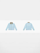 MEDM Lace Appliqu Detroit Jacket in Sky Blue