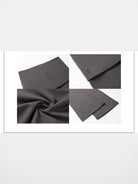 RARELY ALIKE Skirted Low Rise Flare Leggings in Gray - Detail