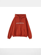NeverSeez Anniversary Logo Print Hoodie in Orange