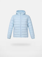MEDM Waterproof Goose Down Hooded Puffer in Sky Blue