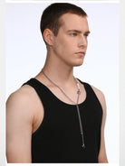 BLACKHEAD Star Pendant Pearl Layered Necklace in Gray