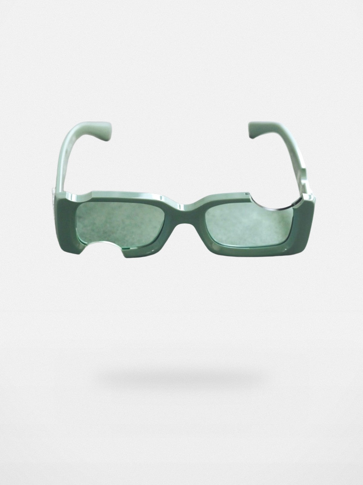 FUTURE UPDATE Cut Out Acetate Sunglasses in Mint