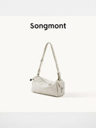 Songmont Leather Mini Camera Bag in Cream