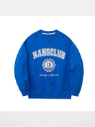 NANS Heavyweight Cotton Varsity Sweatshirt in Blue