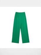 Alright then Wide Leg Cotton Blend Sweatpants in Green