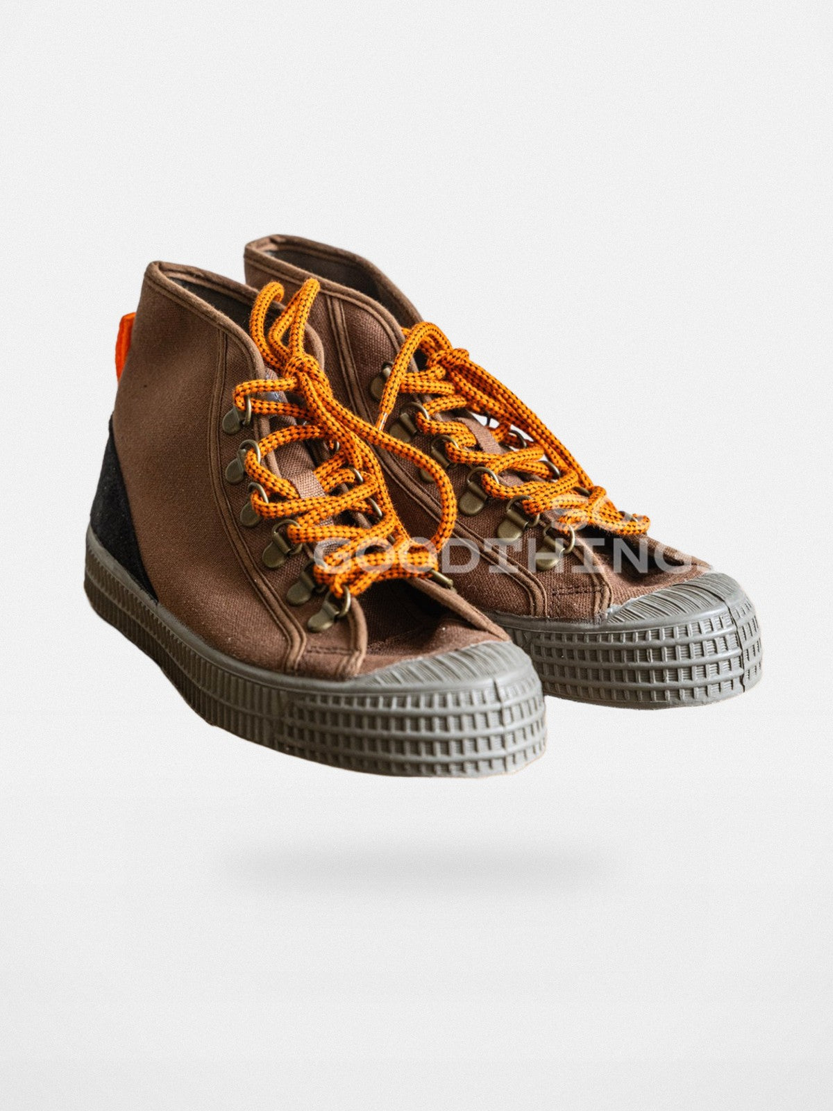 Soda Vulcanized Canvas Hiker Sneakers in Brown