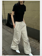 Rarely Alike Fitted Cropped Cotton T Shirt in Black - Lifestyle