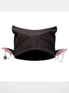 CFIERCE Chain Detail Elf Ear Hat in Black