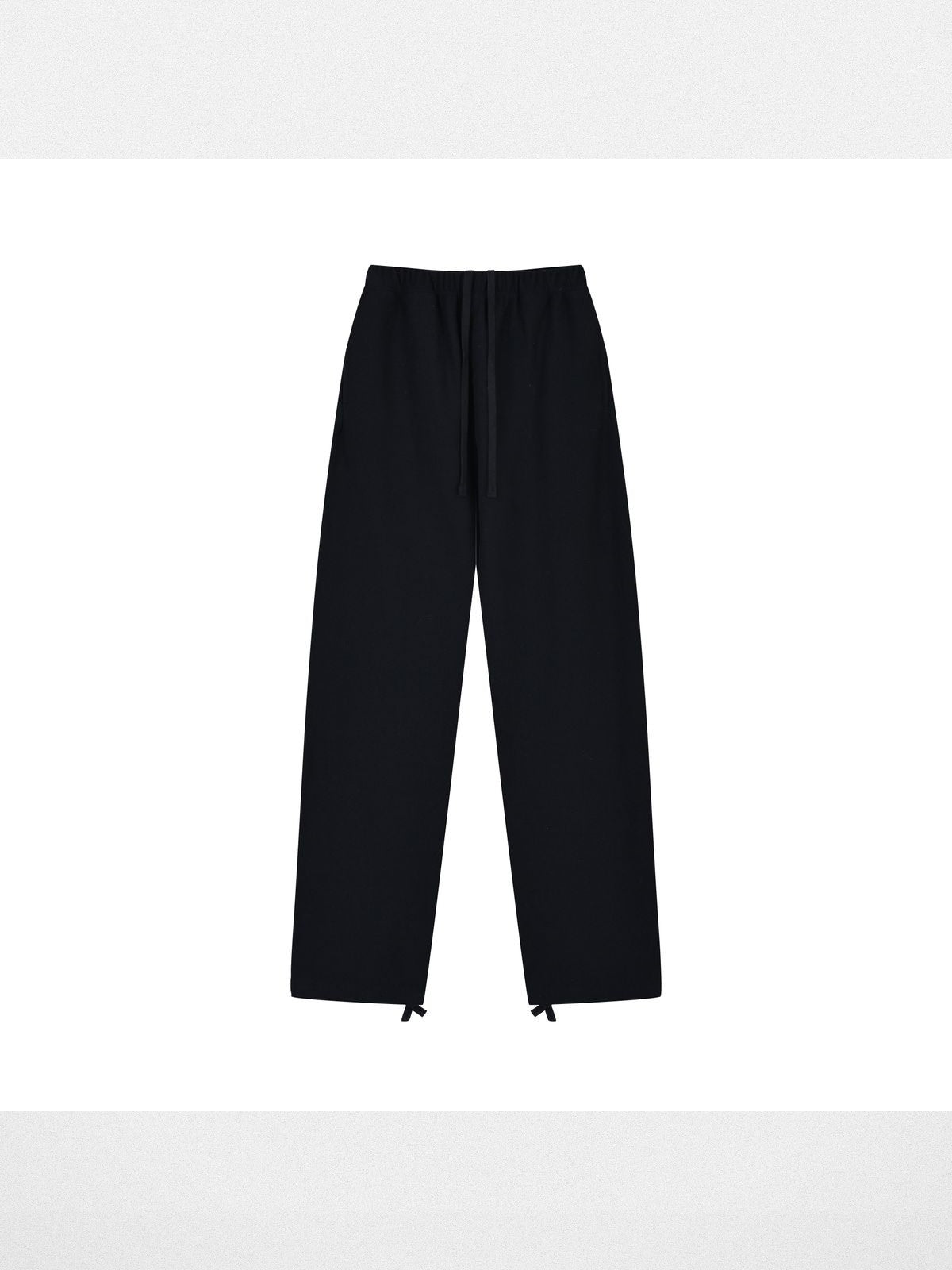 Roolrren Homme Heavyweight Cotton Knit Joggers in Black