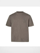 ROYA Cashmere Cotton Blend Knit T Shirt in Beige